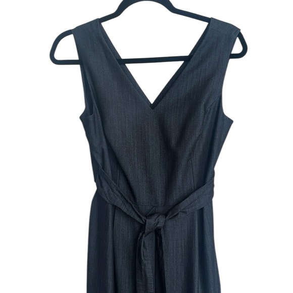 Calvin Klein Demin Jumpsuit Cutout Detail on Back Size 6 - Picture 7 of 13